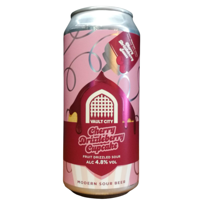 Vault City - Cherry drizzleberry cupcake