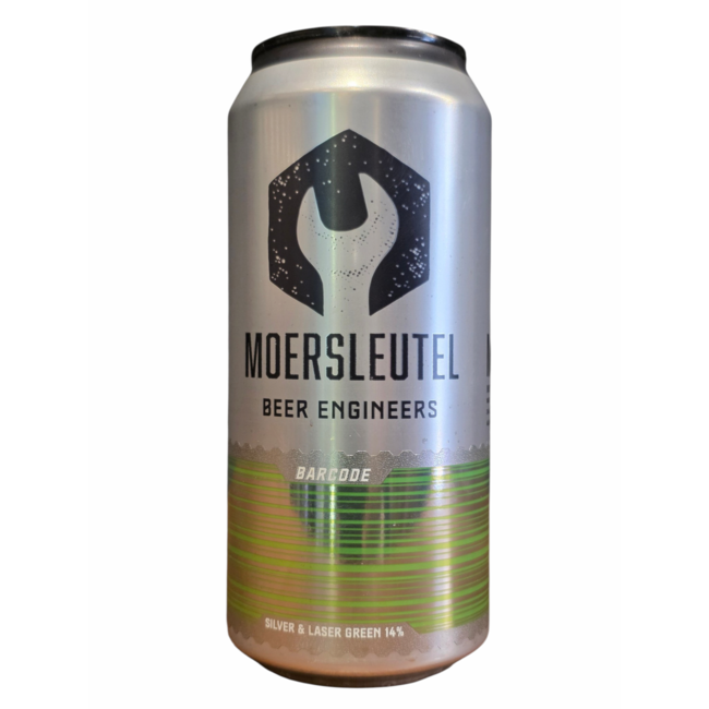 Moersleutel - Barcode: silver&laser green