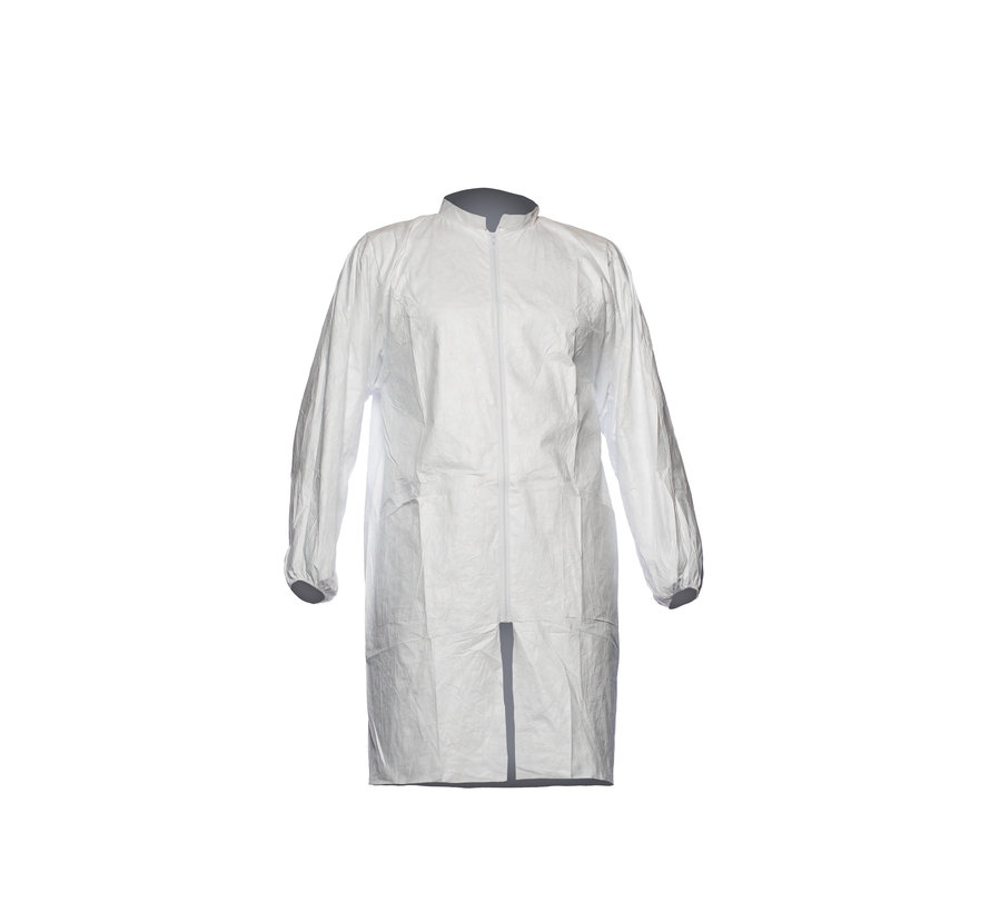 Dupont Tyvek 500 labjas met rits en zakken - PL309