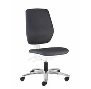 Throna Cleanroom chair - white frame - castors - height 42/55 cm (Pro)