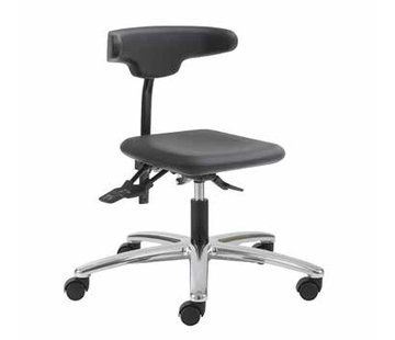 Throna Cleanroom chair - castors - height 42/55 cm