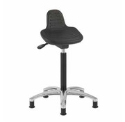 Throna Cleanroom sit-stand chair - glides - height 50/85 cm