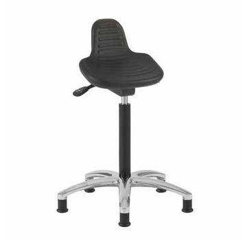 Throna Cleanroom sit-stand chair - glides - height 50/85 cm
