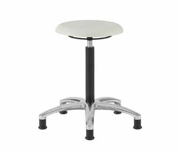 Throna Cleanroom stool - height 41/84 cm 100% polyethylene