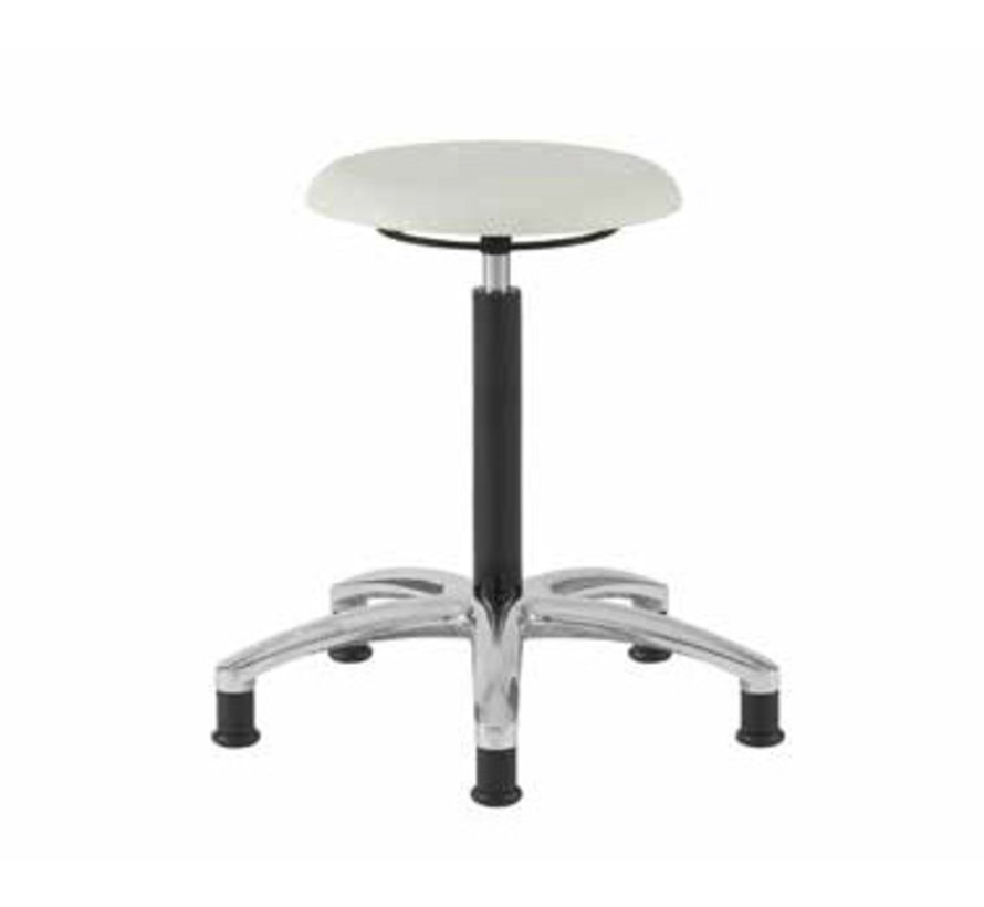 Cleanroom stool - height 41/84 cm 100% polyethylene