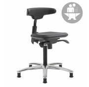 Throna Cleanroom chair - Intensive use - glides - height 50/85 cm