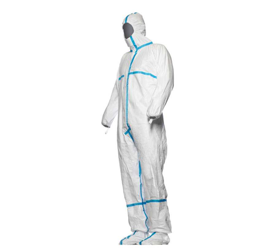 DuPont Tyvek 600 plus weiß mit integrierten Socken – CHA5