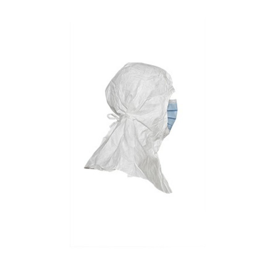 DuPont Tyvek IsoClean hoofdkap met masker (steriel) - 9820MS