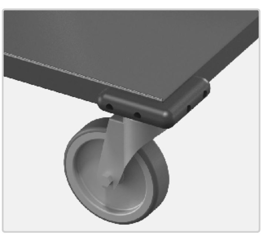 Stainless steel 304 cleanroom transport trolley max 200 kg