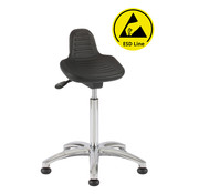 Throna Cleanroom sit-stand chair - ESD - glides - height 50/85 cm