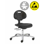 Throna Cleanroom chair - ESD - intensive use - castors - height 43/56 cm