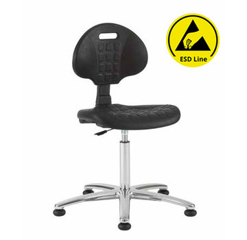 Throna Cleanroom chair - ESD - glides - height 49/84 cm