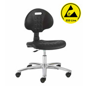 Throna Cleanroom chair - ESD - castors - height 42/55 cm