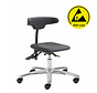 Cleanroom chair - ESD - castors - height 42/55 cm