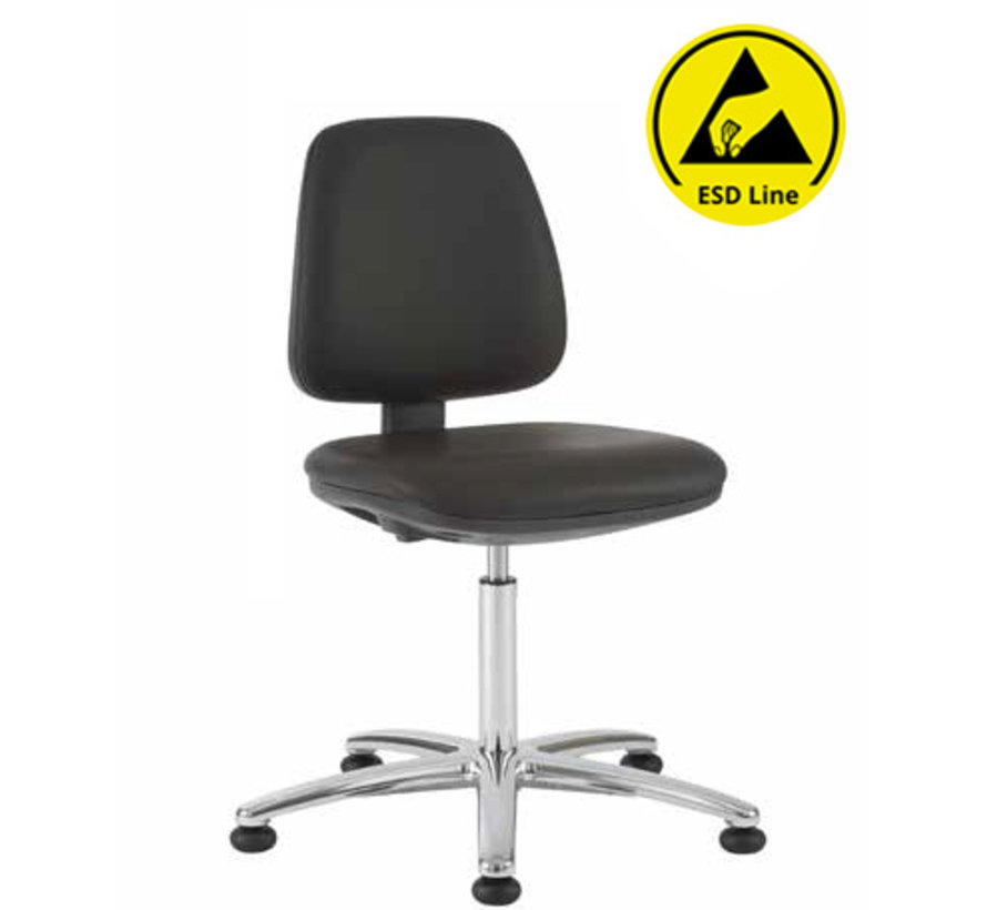 Cleanroom stoel - ESD - hoogte 42/85 cm