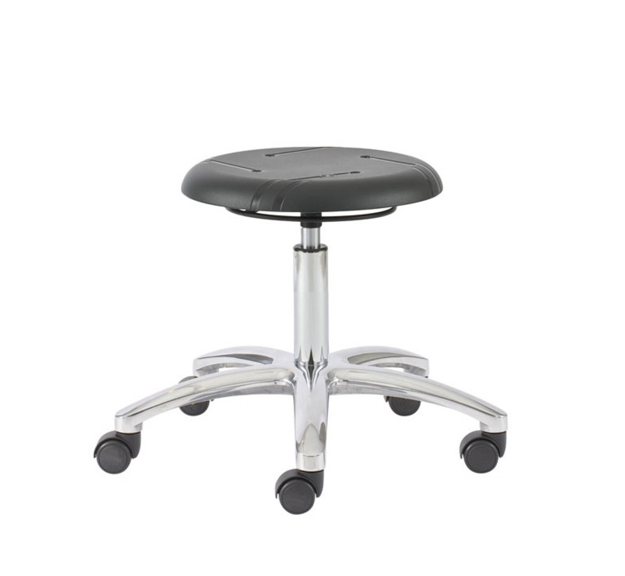 Cleanroom stool - height 41/84 cm 100% polyethylene