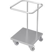 ProCleanroom Edelstahl-Reinraumwagen für Plastiksäcke