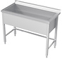Stainless steel cleanroom sink unit