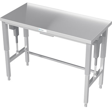 ProCleanroom Edelstahl-Werkbank elektrisch höhenverstellbar