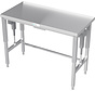 Stainless steel cleanroom workbench electrically height-adjustable
