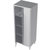 ProCleanroom Stainless steel tall cleanroom cupboard with hinged doors