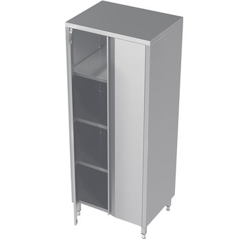 ProCleanroom Stainless steel tall cleanroom cupboard with hinged doors