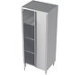Stainless steel tall cleanroom cupboard with hinged doors