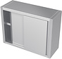 Stainless steel cleanroom cabinet with sliding doors