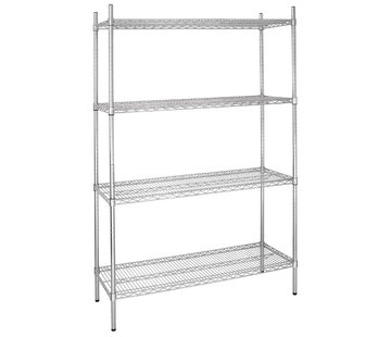 ProCleanroom Cleanroom wire shelving unit 183 x 152.5 (hxw) cm self-assembly