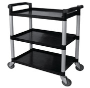 ProCleanroom Polypropylene service trolley three shelves