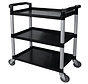Polypropylene service trolley three shelves (self-assembly)