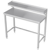 ProCleanroom Stainless steel cleanroom work table with shelf