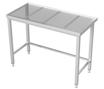 ProCleanroom Stainless steel cleanroom work table with perforated tabletop