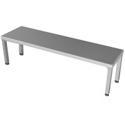 ProCleanroom Stainless steel cleanroom step-over bench