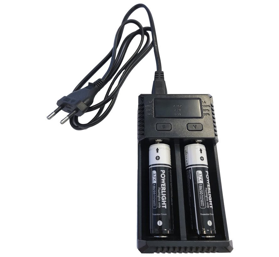 Dubbele batterij oplader PDL-Powerlight