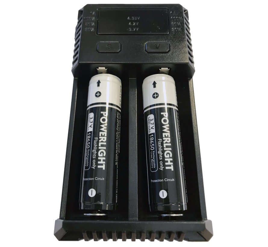 Dubbele batterij oplader PDL-Powerlight