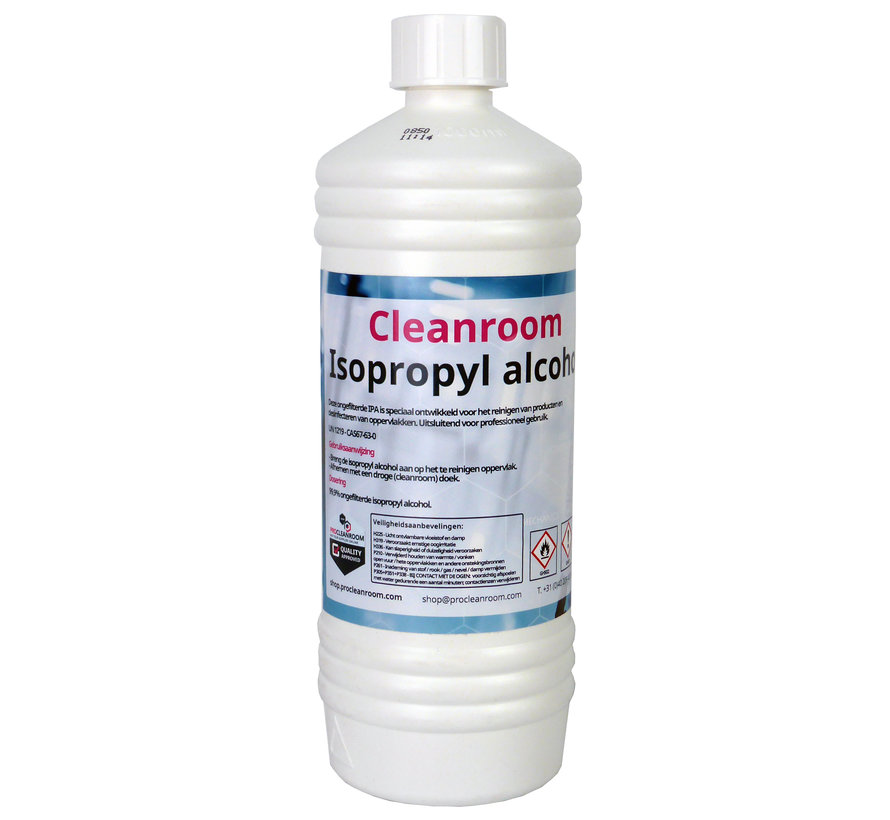 99,9% Isopropyl alcohol  1 liter fles