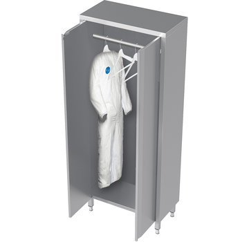 ProCleanroom Stainless steel 304 cleanroom cupboard for clothing with hinged doors