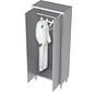 Stainless steel 304 cleanroom cupboard with hinged doors for clothing