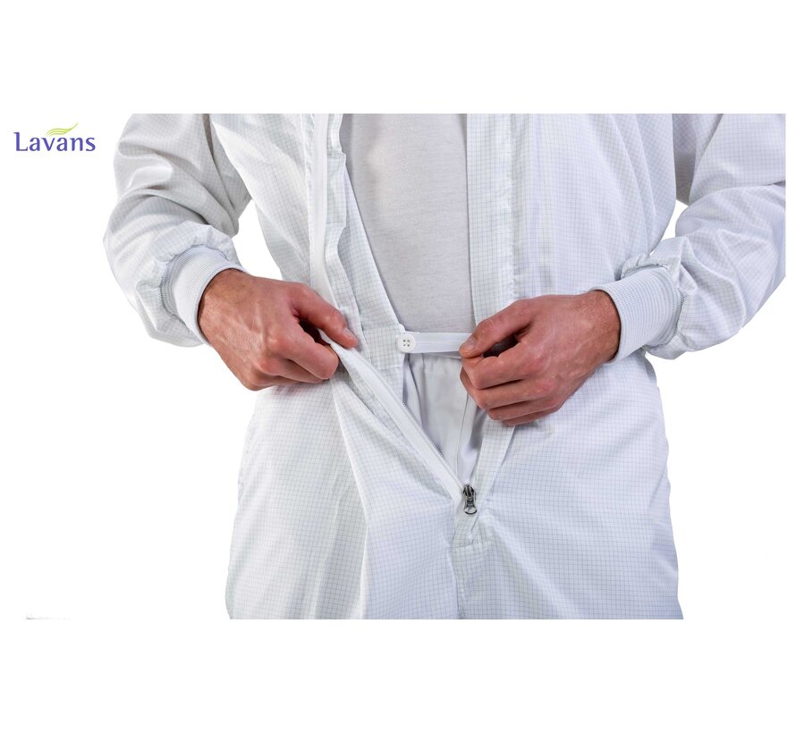 Wasbare cleanroom coveralls - Lavans