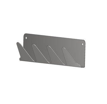ProCleanroom Stainless steel wall coat rack with 4 hooks