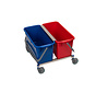 Cleanroom mop system with 2 x 20L plastic buckets