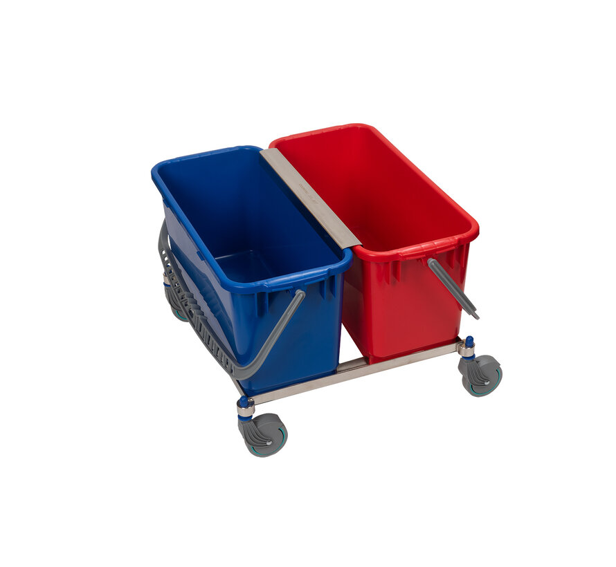 Cleanroom mop system with 2 x 20L plastic buckets