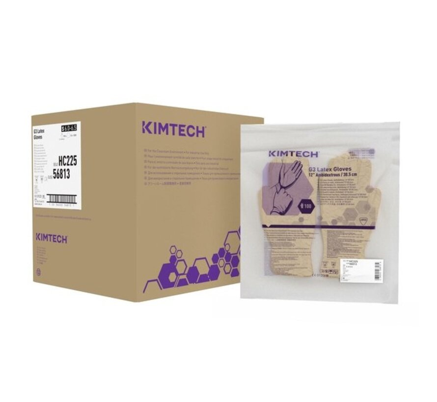 Kimtech (Kimberly-Clark) G3 Latex-Reinraumhandschuhe 300 mm
