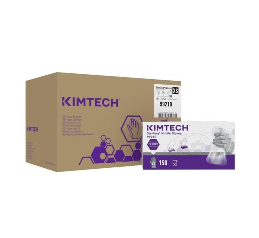 Kimtech Sterling (Kimberly-Clark) G3 Reinraumhandschuhe 240 mm Nitril Grau 150 Stück