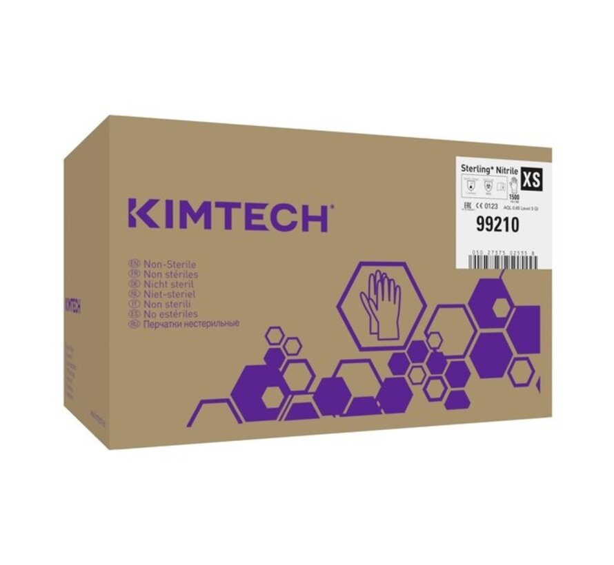 Kimtech Sterling (Kimberly-Clark) G3 cleanroom handschoenen 240mm Nitril  Grijs - 150 stuks