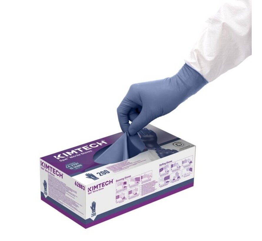 Kimtech Opal (Kimberly-Clark) Reinraumhandschuhe 240 mm Nitril Dunkelblau 200 Stück
