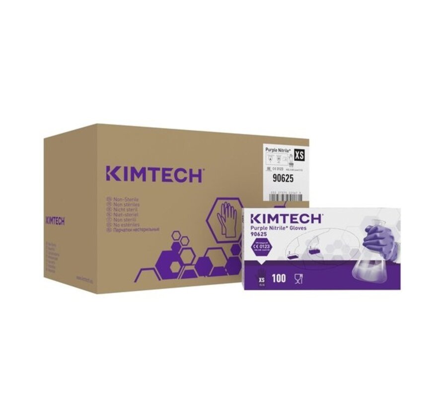 Kimtech purple (Kimberly-Clark) cleanroom handschoenen 240mm Nitril  paars - 100 stuks