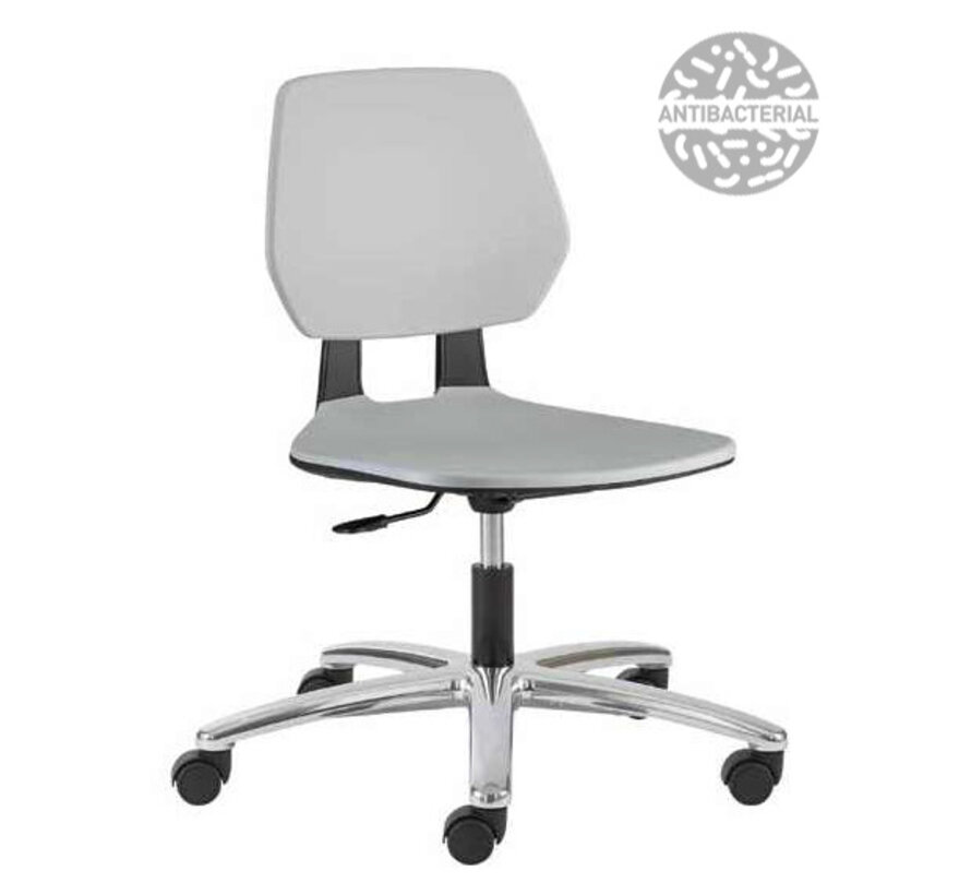 Cleanroom chair Fiocco PP castors height 39/53 cm