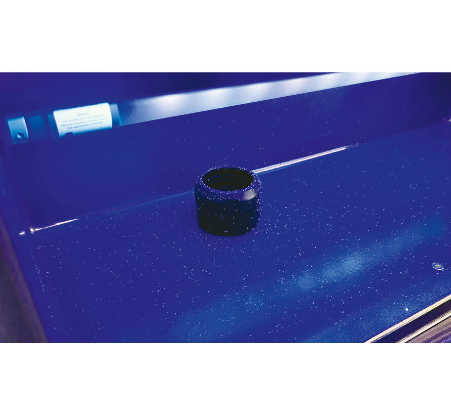 UV-A inspection unit for high tech components and hand hygiene